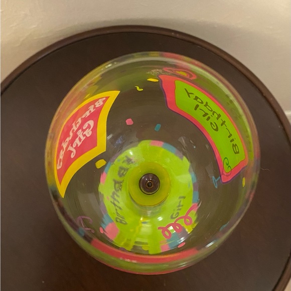 BIRTHDAY GIRL Hand Painted Goblet/Wine Glass - Picture 7 of 9